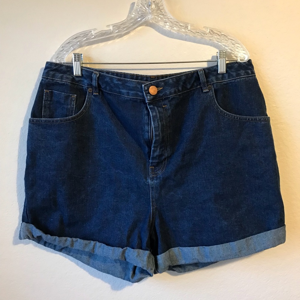Asos Jean High-waisted Shorts
